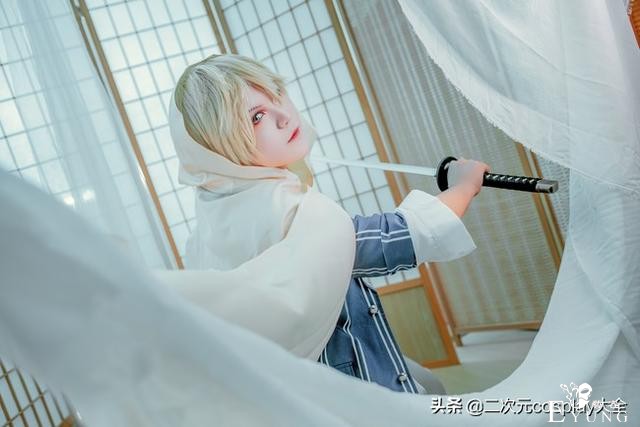 《刀剑乱舞》山姥切国广cos，俊美的面容，瞬间帅到我了-5.jpg