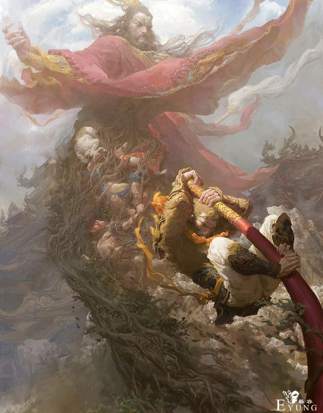 国人大神气势恢宏的插画作品！把西游绘制出了史诗魔幻大片的感觉-15.jpg