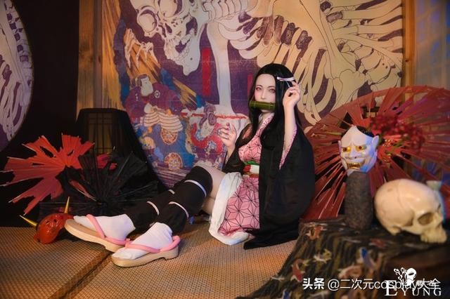 鬼灭之刃cos，大祢豆子和小祢豆子，都太可爱了啦-2.jpg