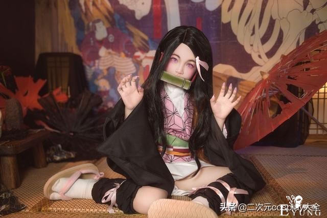 鬼灭之刃cos，大祢豆子和小祢豆子，都太可爱了啦-3.jpg