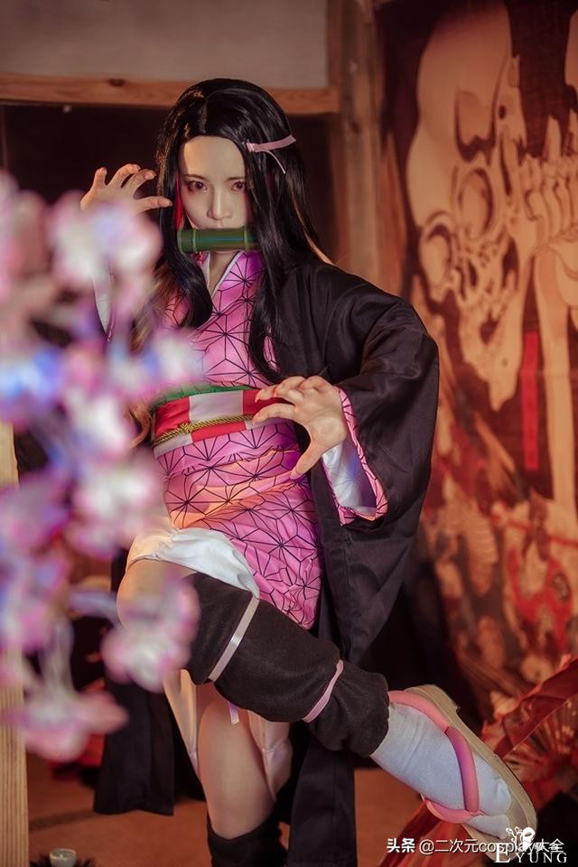 鬼灭之刃cos，大祢豆子和小祢豆子，都太可爱了啦-6.jpg
