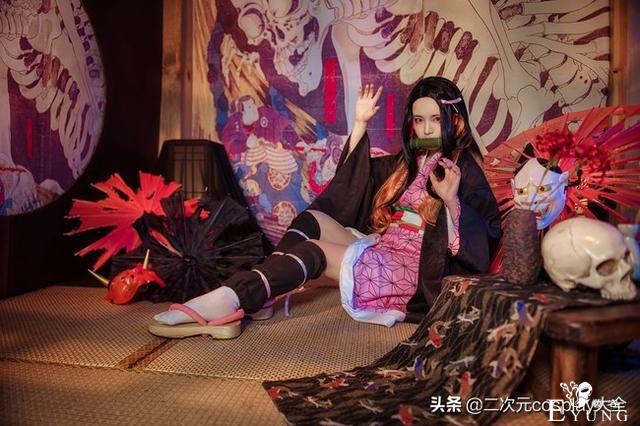 鬼灭之刃cos，大祢豆子和小祢豆子，都太可爱了啦-4.jpg