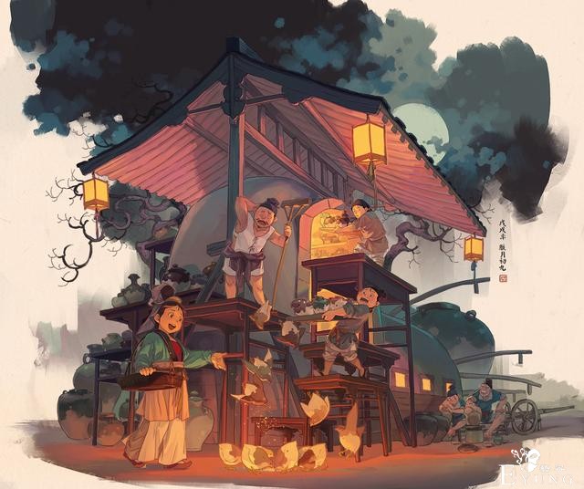 国人画师一组很有国风特色的卡通插画作品！造型可爱充满民俗元素-2.jpg