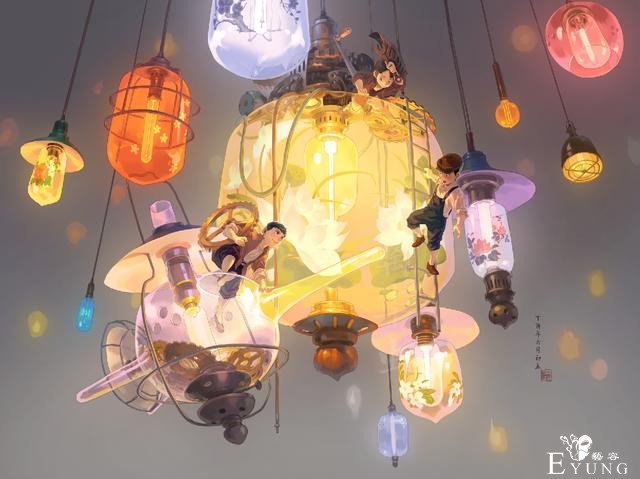 国人画师一组很有国风特色的卡通插画作品！造型可爱充满民俗元素-11.jpg