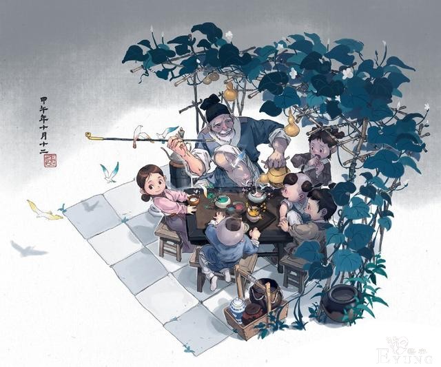 国人画师一组很有国风特色的卡通插画作品！造型可爱充满民俗元素-18.jpg