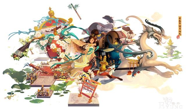 国人画师一组很有国风特色的卡通插画作品！造型可爱充满民俗元素-17.jpg