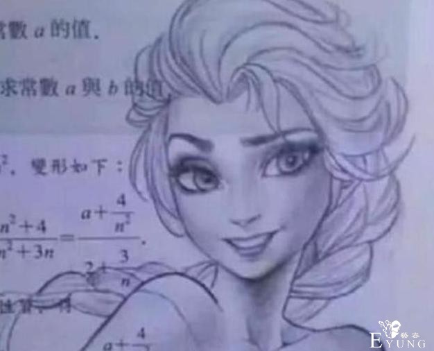 考生们的考卷涂鸦太秀了，不仅有艾莎女王，连剧情都整出来了-2.jpg