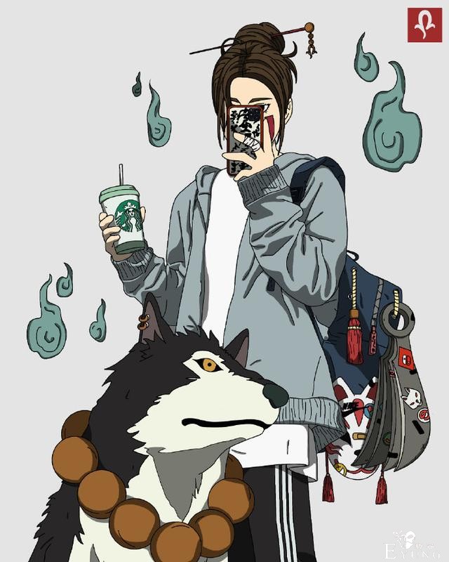 画师笔下的战斗少女，不仅有拿刀的连步枪都有，组队打妖怪可以啊-4.jpg