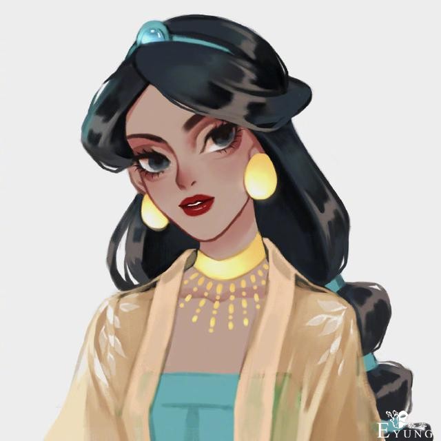 迪士尼公主穿汉服，花木兰这一身绝了，白艾莎女王妥妥的古风美人-6.jpg
