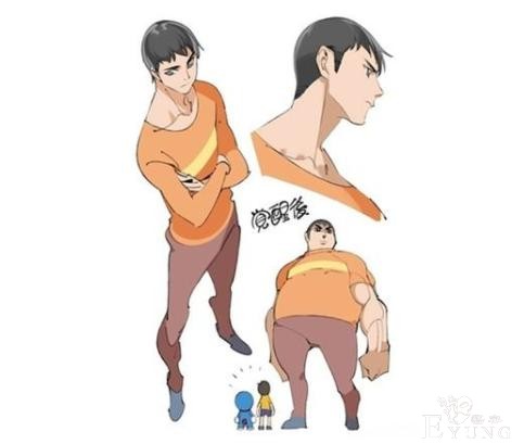 国外画师创作长大后的哆啦A梦，小夫变身大帅哥，胖虎还会变身？-4.jpg