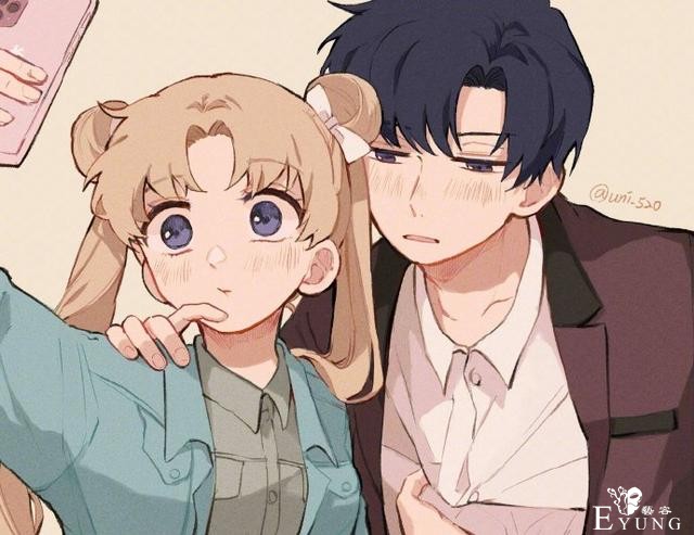 画师分享动漫中的那些超甜情侣，看他们秀恩爱比自己都甜蜜-1.jpg
