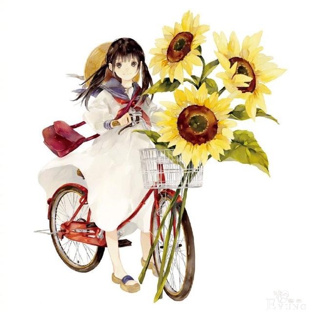 画师大佬笔下的花与少女太治愈了，看着好有春天的感觉-11.jpg