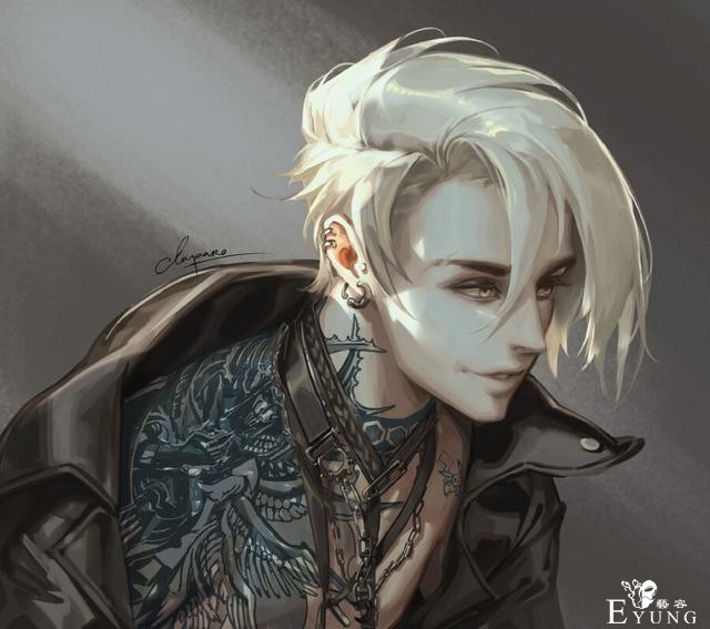 一组造型非常帅气的型男插画作品欣赏！不同类型的帅哥各有特色-16.jpg