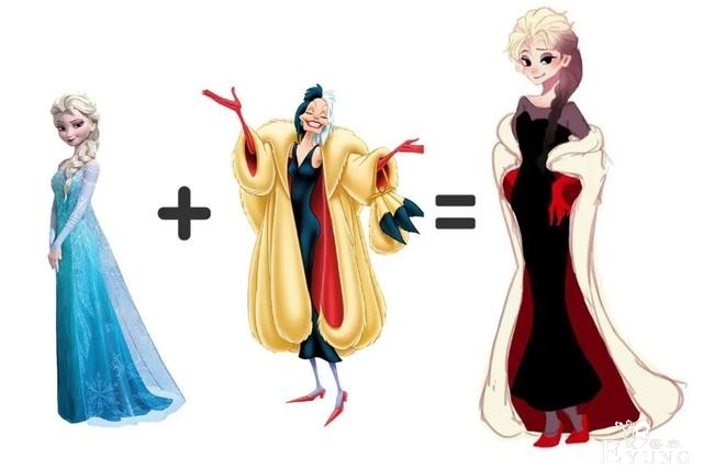 当迪士尼公主化身反派，艾莎女王气质卓绝，白雪公主好可爱-1.jpg