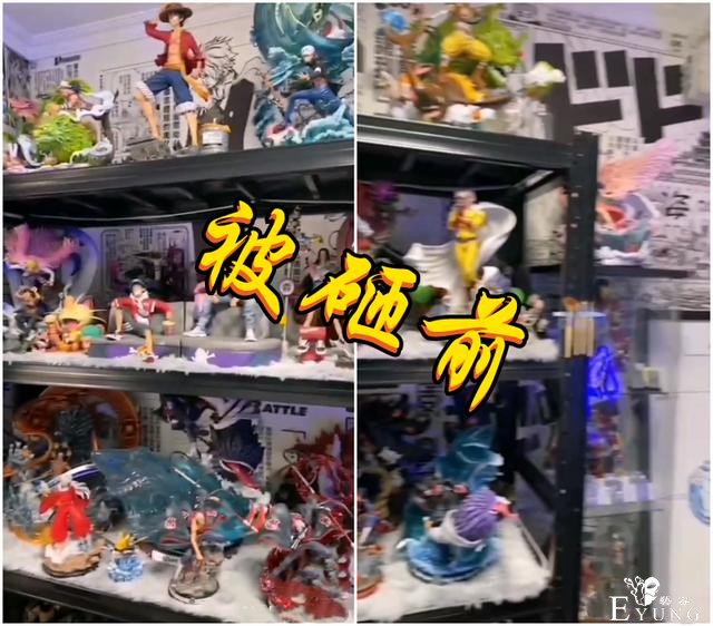 西安男子满屋“海贼王手办”被毁，无奈之下起诉离婚，现场太凄惨-2.jpg