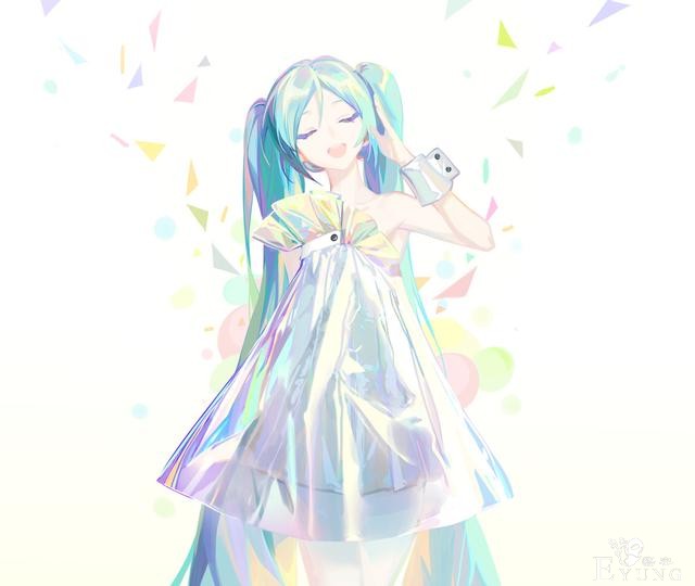 这个画师笔下的初音都是逆天大长腿！小清新画风看起来相当养眼-1.jpg