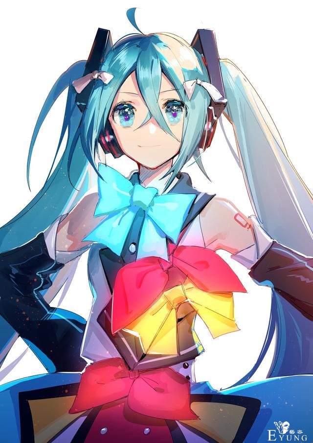 这个画师笔下的初音都是逆天大长腿！小清新画风看起来相当养眼-4.jpg