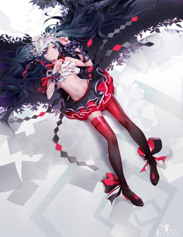 这个画师笔下的初音都是逆天大长腿！小清新画风看起来相当养眼-7.jpg