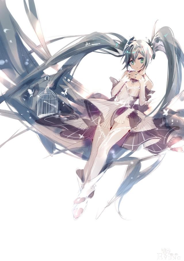这个画师笔下的初音都是逆天大长腿！小清新画风看起来相当养眼-13.jpg