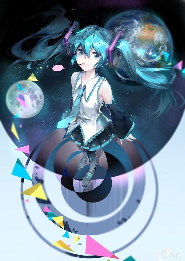 这个画师笔下的初音都是逆天大长腿！小清新画风看起来相当养眼-15.jpg