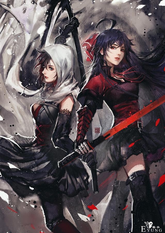 国人画师一组颇有国风特色的插画作品！造型唯美笔锋颇为潇洒-2.jpg