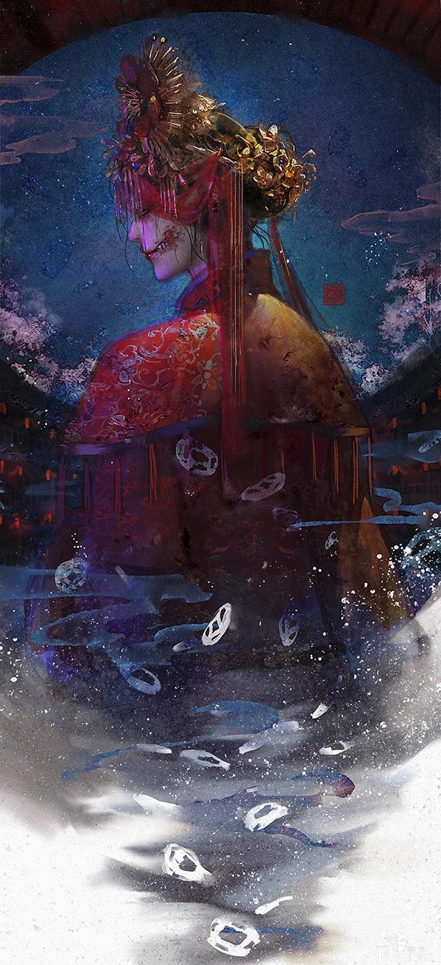 国人画师一组颇有国风特色的插画作品！造型唯美笔锋颇为潇洒-9.jpg