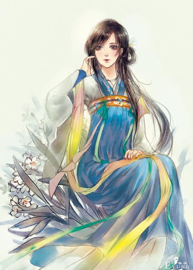 国人画师一组颇有国风特色的插画作品！造型唯美笔锋颇为潇洒-12.jpg