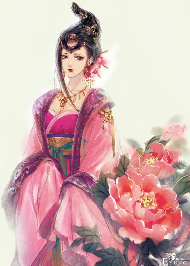 国人画师一组颇有国风特色的插画作品！造型唯美笔锋颇为潇洒-11.jpg