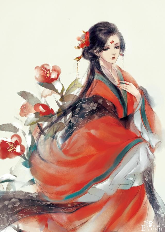 国人画师一组颇有国风特色的插画作品！造型唯美笔锋颇为潇洒-14.jpg