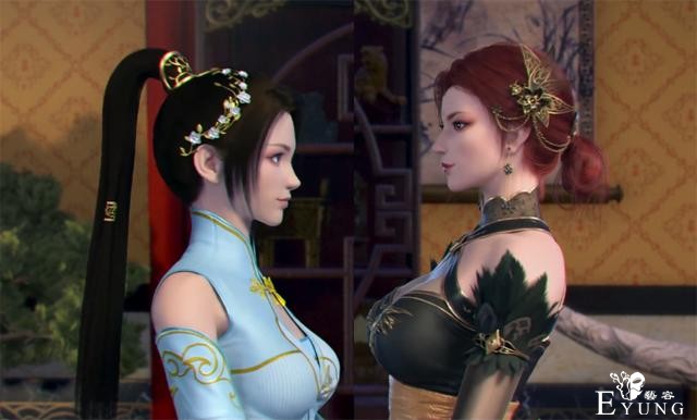 斗破苍穹：纳兰嫣然和雅妃同框，侧身暴露身材，妹妹永远是妹妹-3.jpg
