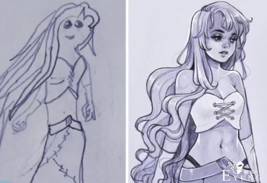 才开始学画别气馁，看看这些画师大佬的作品，新旧对比太强烈-4.jpg