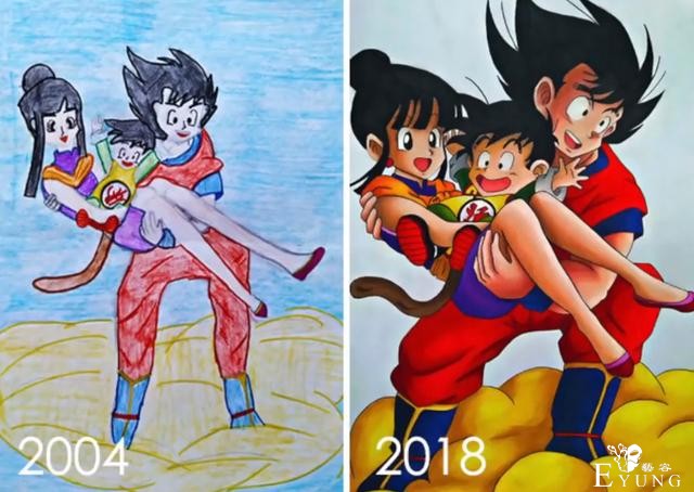才开始学画别气馁，看看这些画师大佬的作品，新旧对比太强烈-3.jpg