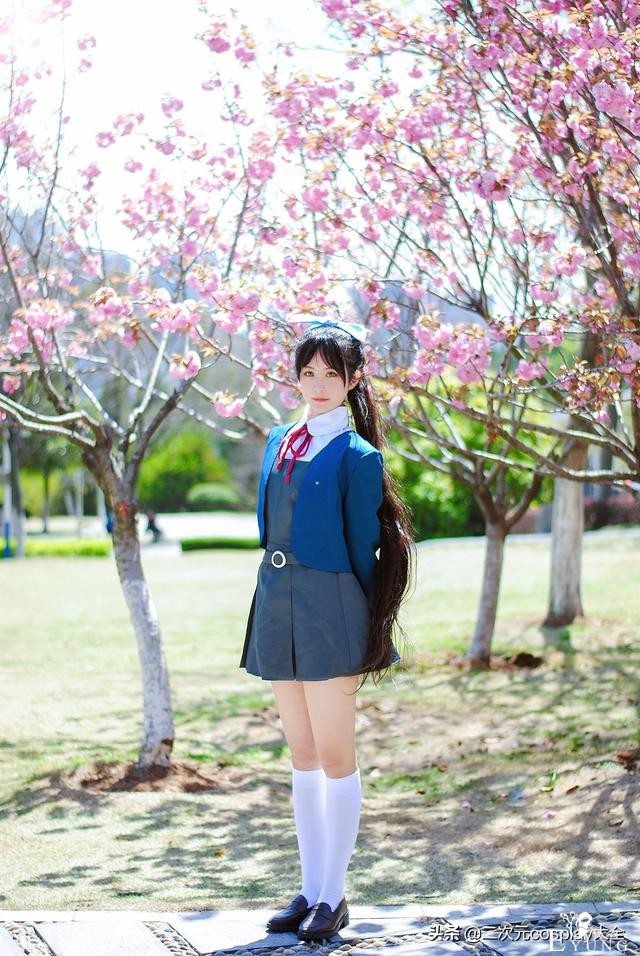青春靓丽的长发少女，叶月恋cos，仿佛一缕阳光照进了我心里-6.jpg