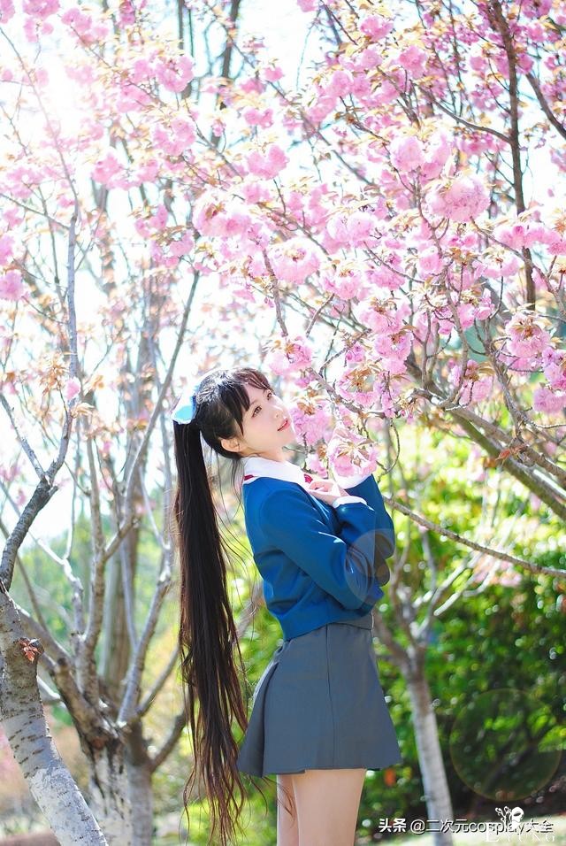 青春靓丽的长发少女，叶月恋cos，仿佛一缕阳光照进了我心里-5.jpg