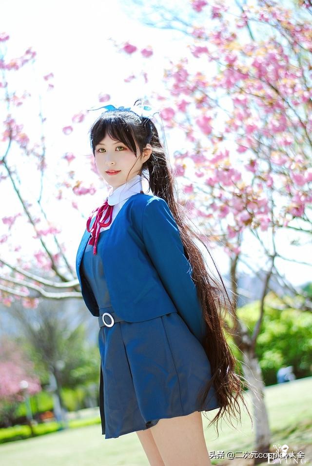 青春靓丽的长发少女，叶月恋cos，仿佛一缕阳光照进了我心里-7.jpg