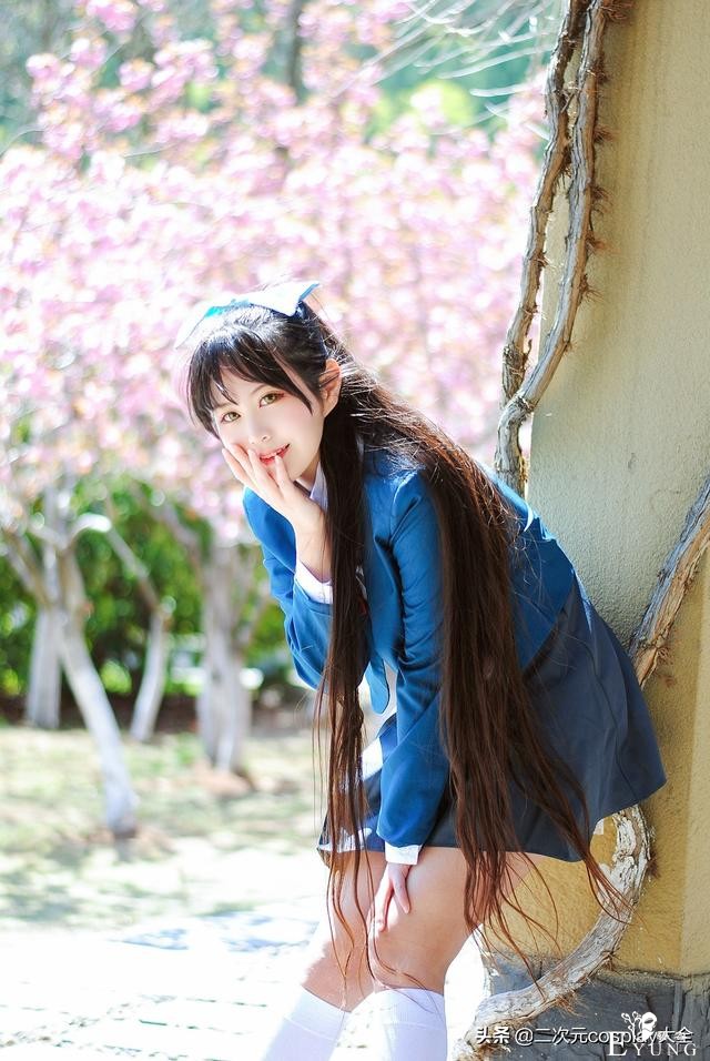 青春靓丽的长发少女，叶月恋cos，仿佛一缕阳光照进了我心里-9.jpg