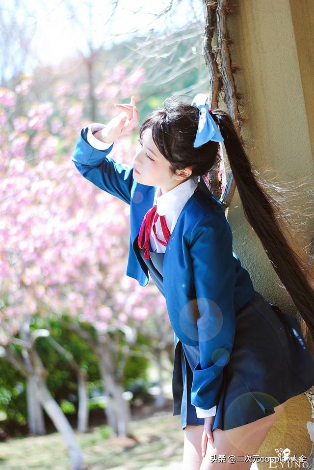青春靓丽的长发少女，叶月恋cos，仿佛一缕阳光照进了我心里-8.jpg