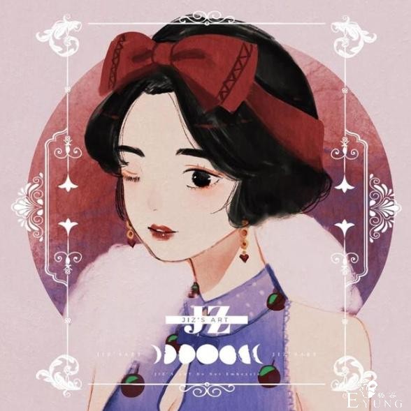 旗袍版的迪士尼公主太美了，艾莎的发型直击我心，白雪公主变贵妇-7.jpg