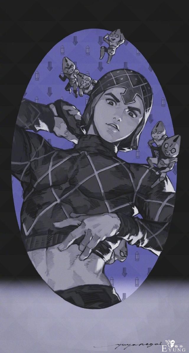 游戏大佬画了一组JOJO同人，全员力量感十足，承太郎太帅了-10.jpg