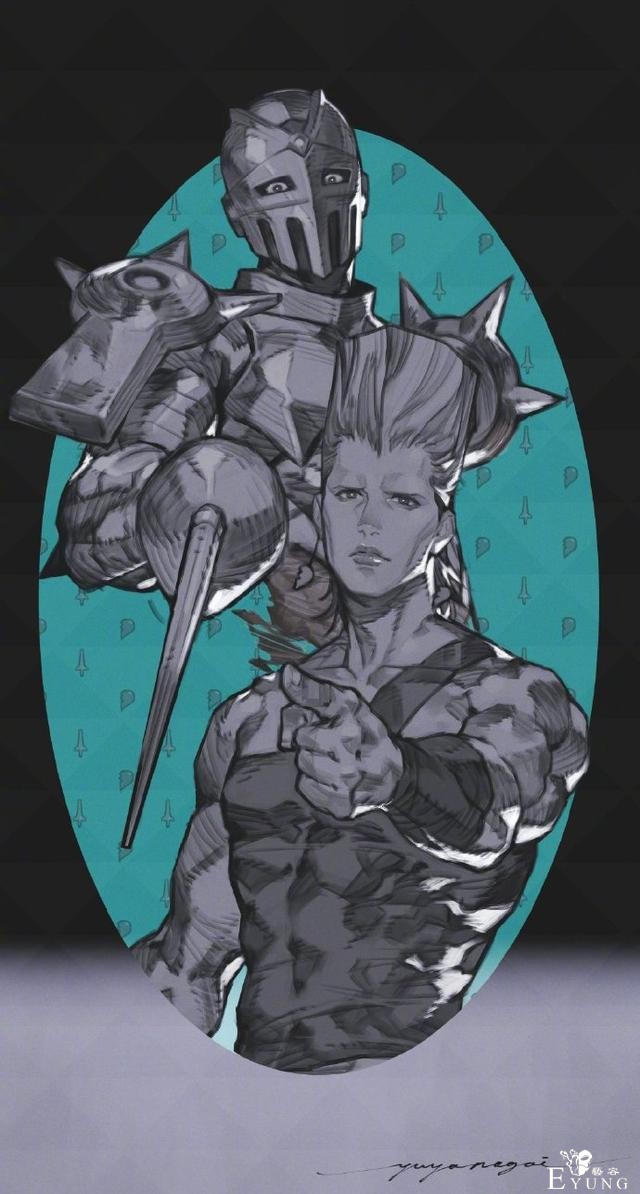 游戏大佬画了一组JOJO同人，全员力量感十足，承太郎太帅了-6.jpg