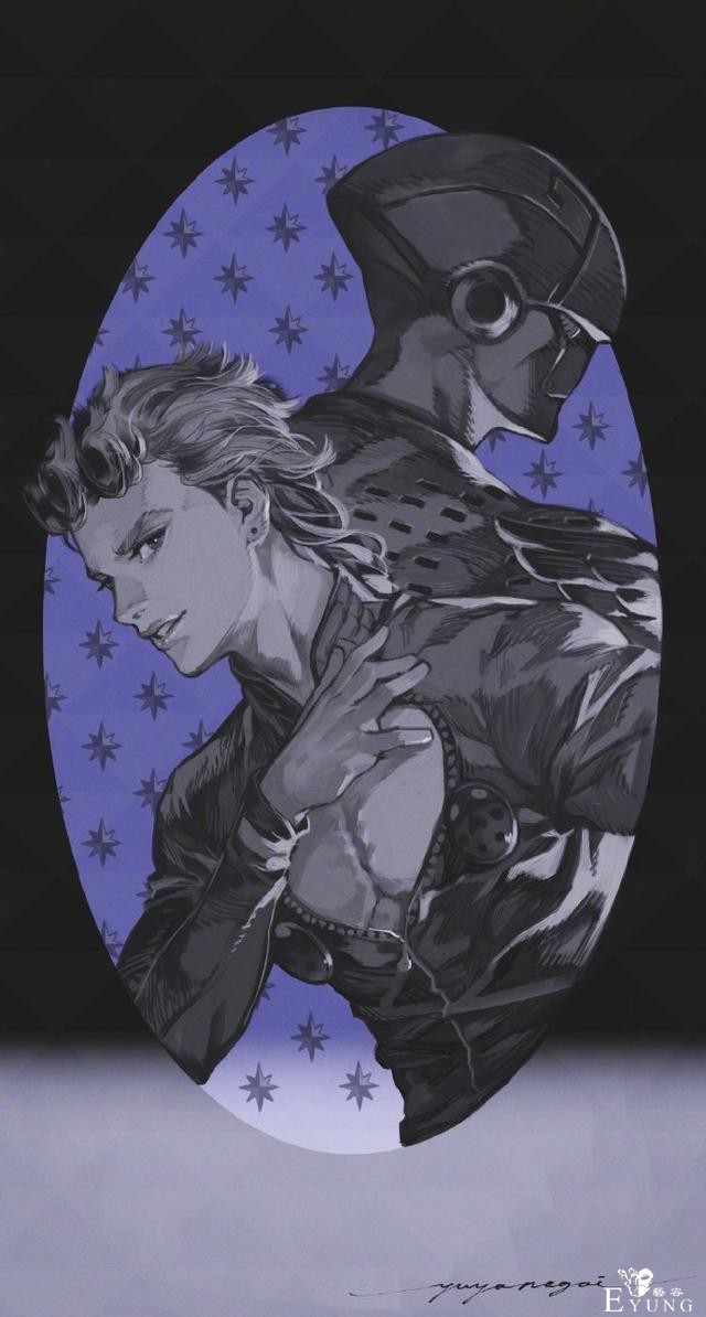 游戏大佬画了一组JOJO同人，全员力量感十足，承太郎太帅了-8.jpg