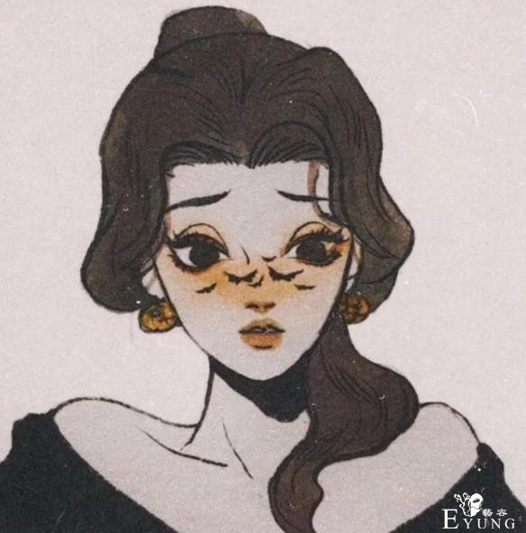 迪士尼公主画黑暗妆，艾莎女王看着像反派，但是好可爱-7.jpg