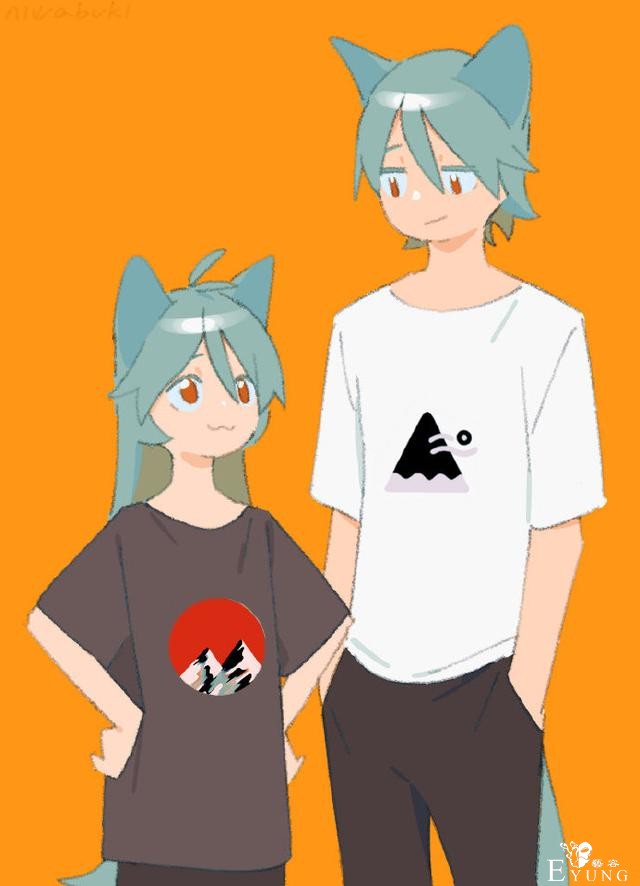 画师笔下的兽耳夫妇太可爱了，两只看起来都好萌-2.jpg