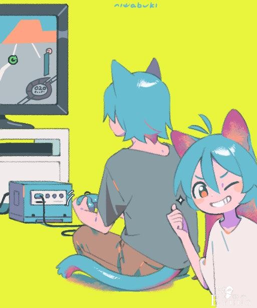 画师笔下的兽耳夫妇太可爱了，两只看起来都好萌-3.jpg