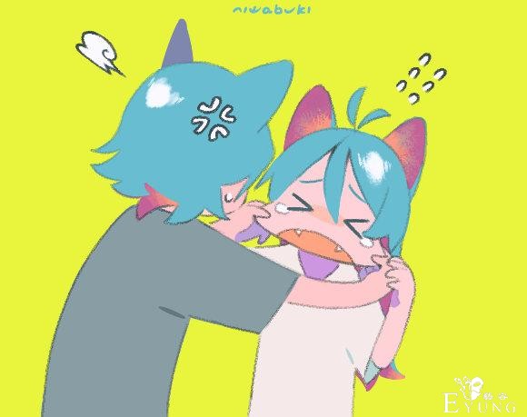 画师笔下的兽耳夫妇太可爱了，两只看起来都好萌-5.jpg