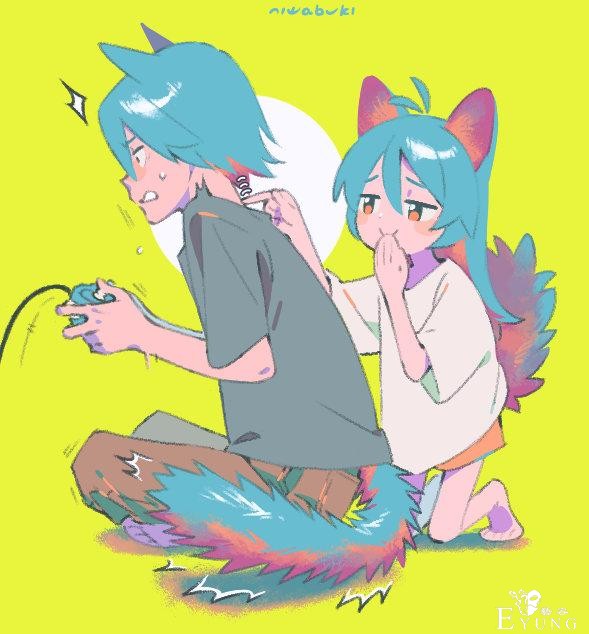 画师笔下的兽耳夫妇太可爱了，两只看起来都好萌-4.jpg