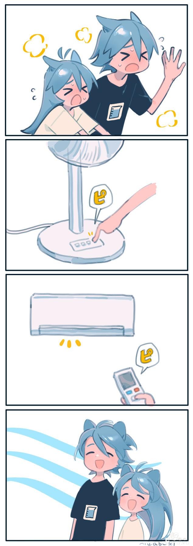 画师笔下的兽耳夫妇太可爱了，两只看起来都好萌-9.jpg