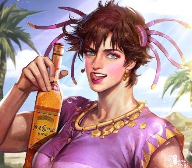 看惯了平时的JOJO角色，看看这位画师的换换口味，肌肉都没了-1.jpg