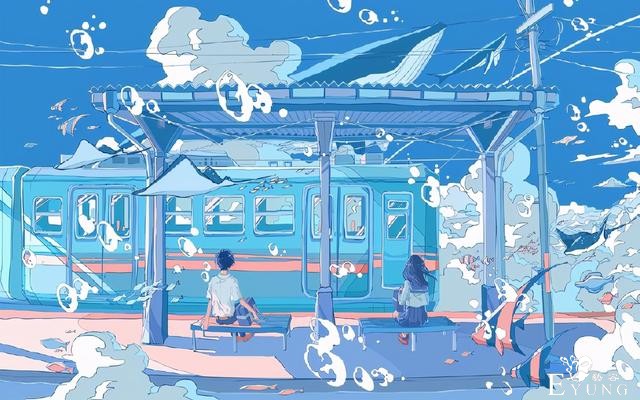 画师大佬笔下的水中世界，看着太治愈了，好期待夏天-9.jpg