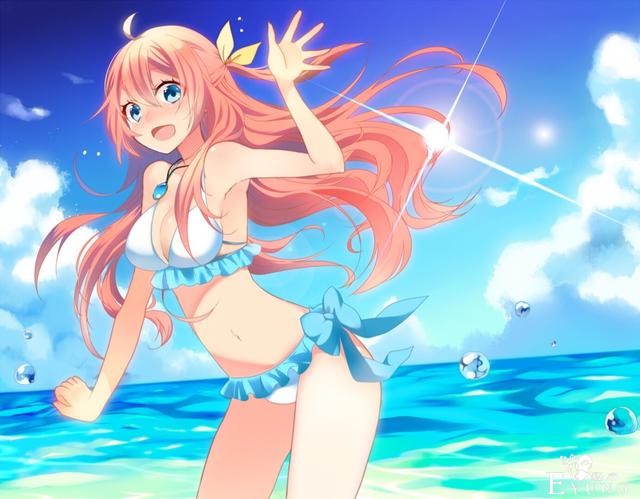 夏天辣么热，是时候来一波二次元泳装少女图了-9.jpg